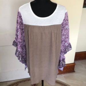E-Retro boho tunic top size xl ptp 22”